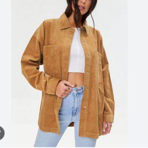 🆕NWOT Forever21 Corduroy shirt Jacket